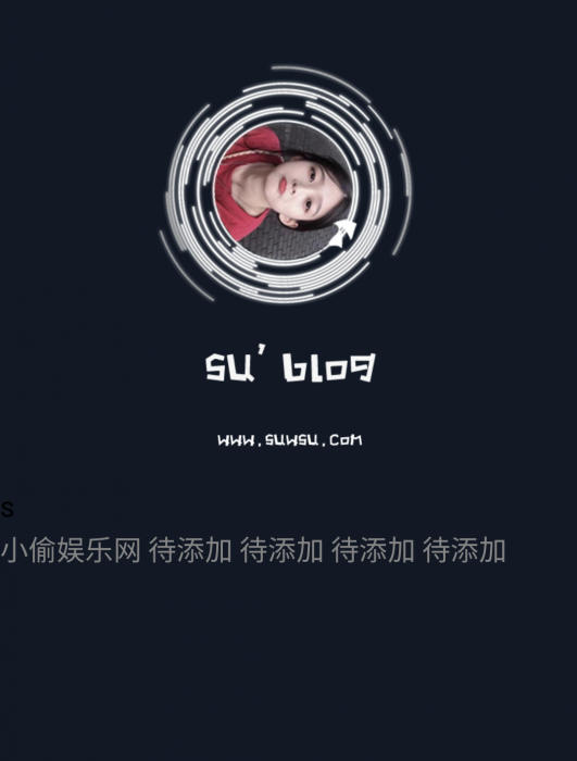 一款黑色大气简洁个人引导页源码插图