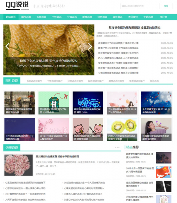 全新QQ空间日志说说类网站源码（带手机版数据同步）插图