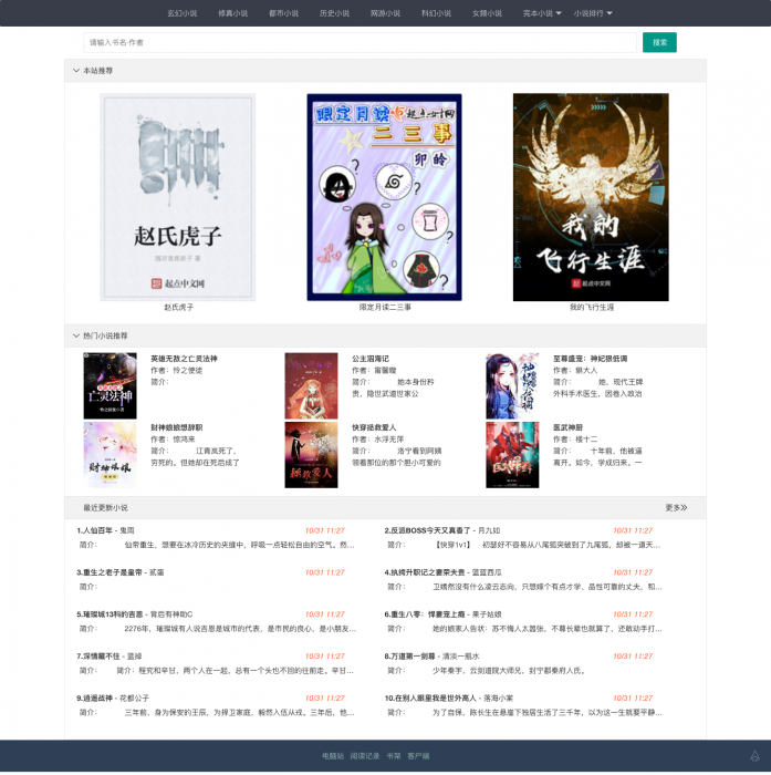 最新小说精品屋plus v2.7.1网站源码发布，完善作家后台插图
