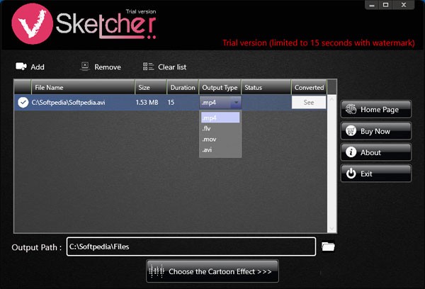 视频转漫画卡通动画效果工具 VSketcher 1.0.8 for Win简体中文版-老蔡源码网