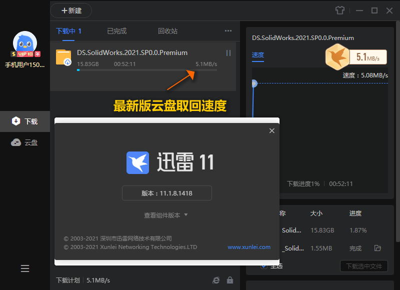 迅雷11 v11.2.2.1716精简版-老蔡源码网