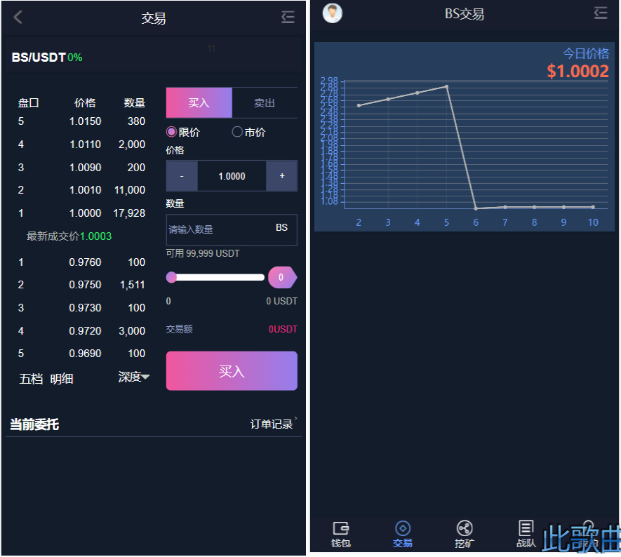 BS比特之星挖矿/交易源码-老蔡源码网
